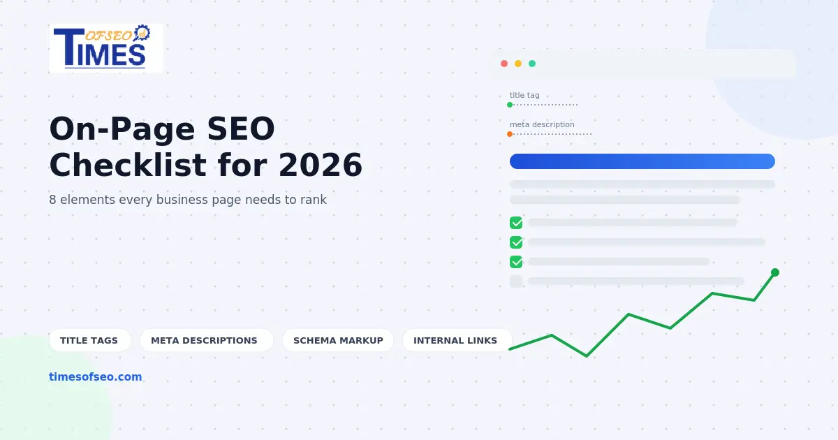 On-Page SEO Checklist for Better Rankings in 2026